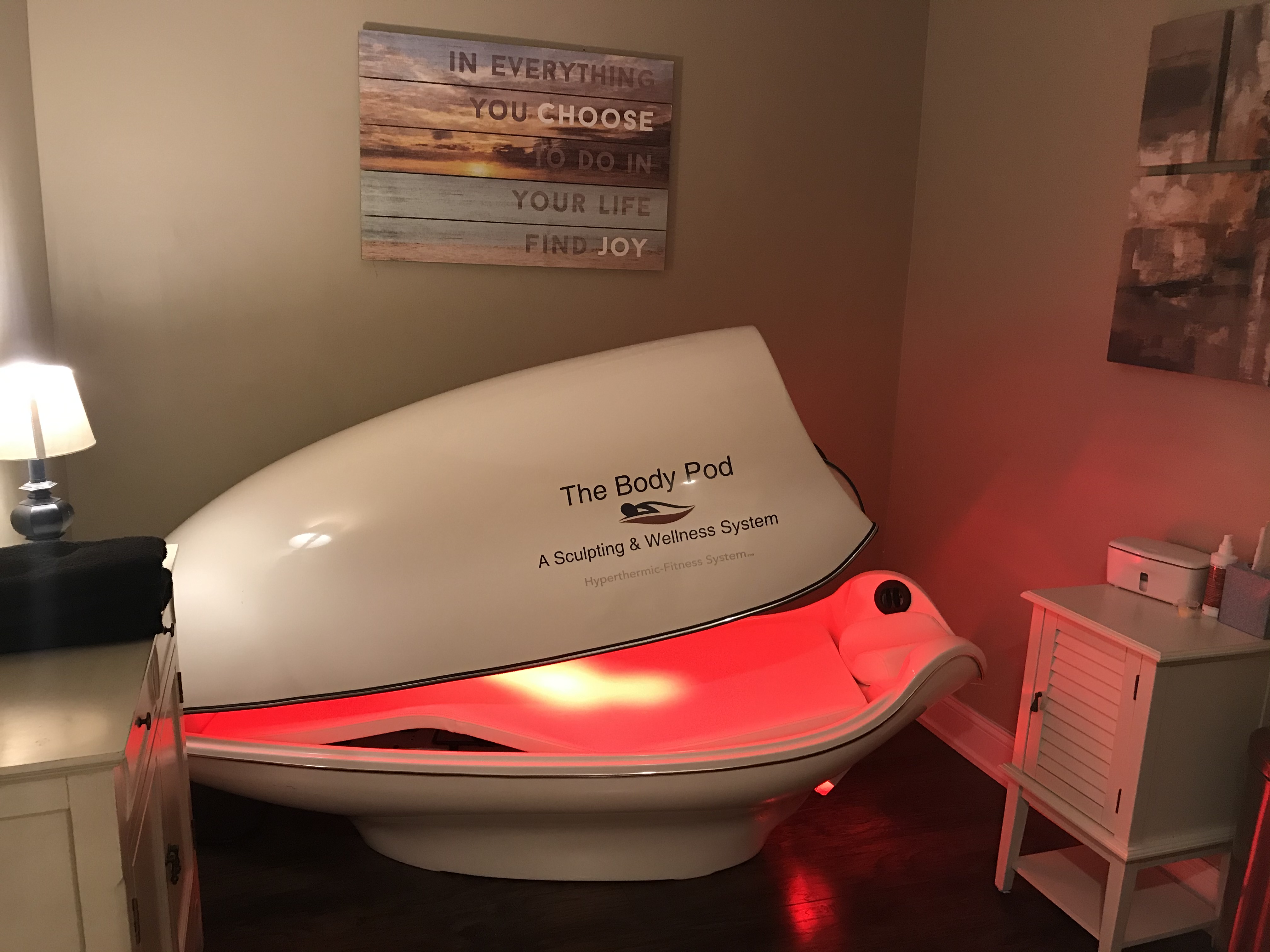 Infra Red Heat and Light Therapy Room